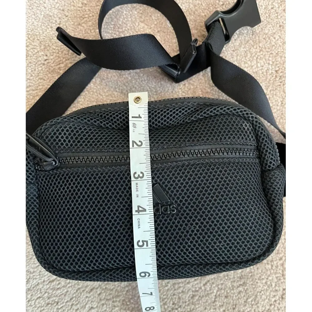 Adidas Air-mesh Waist Pack Fanny Pack Belt Bag Crossbody Core Black